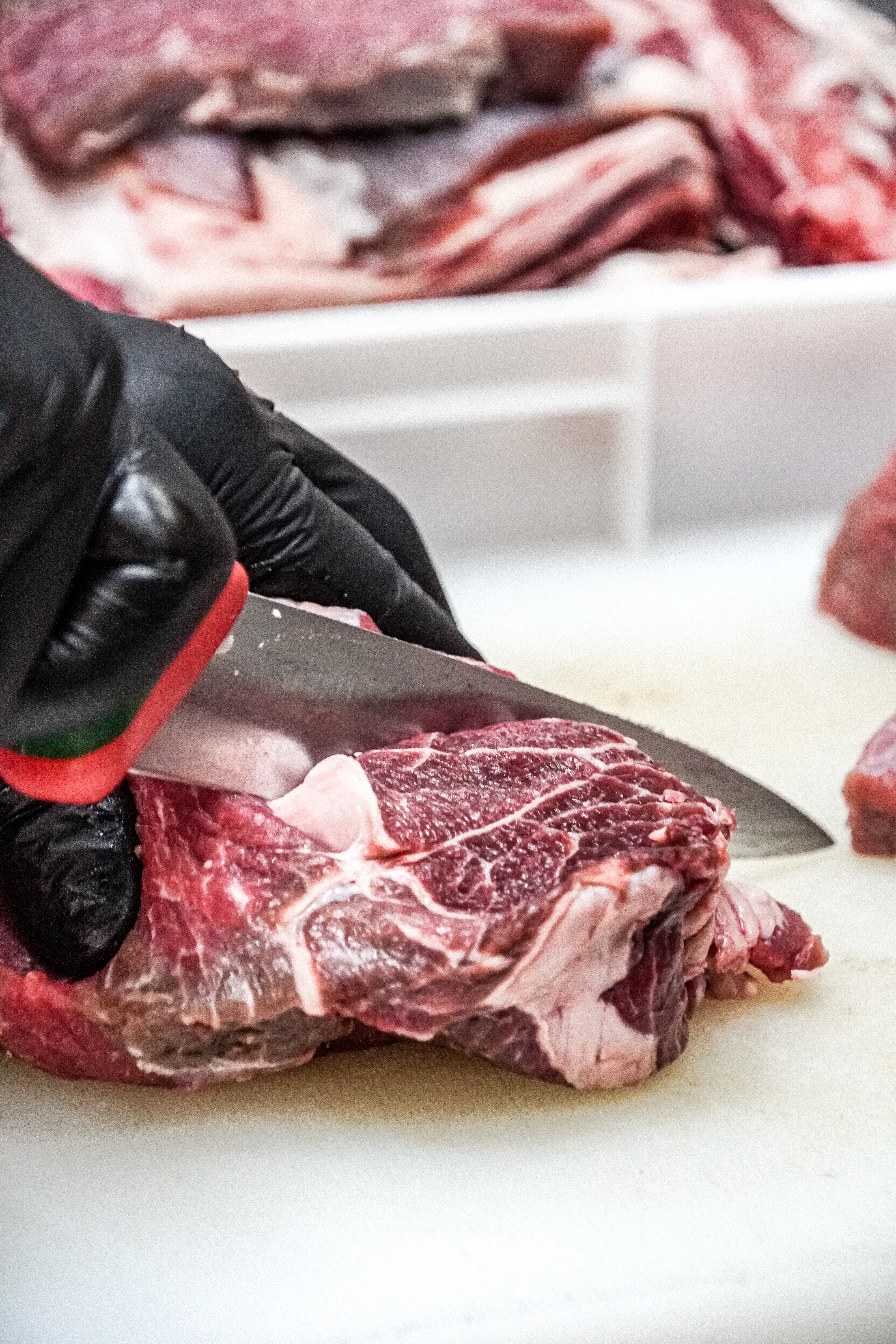 Taglio della carne di scottona